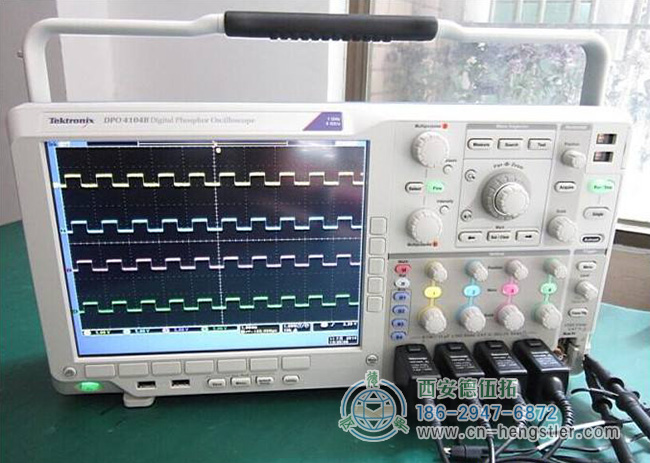 图为用示波器来获取亨士乐编码器信号的照片
